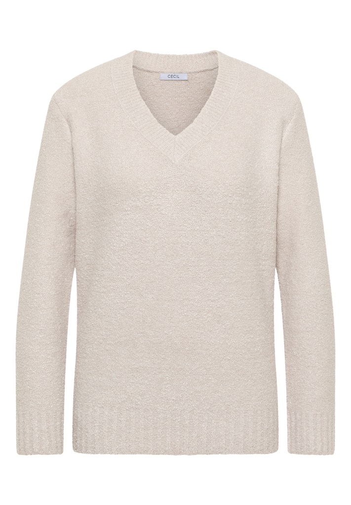Bouclé V-Neck Pullover