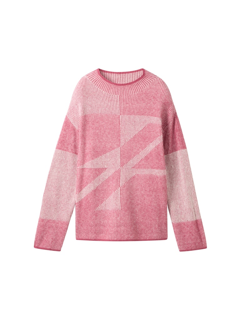 Gemusterter Strickpullover