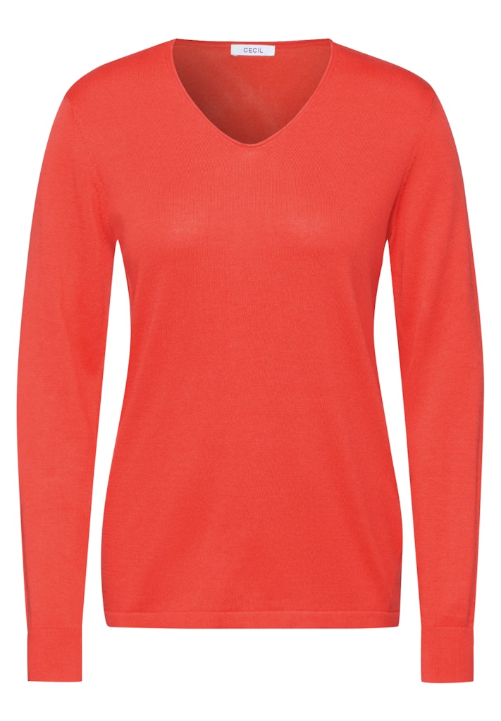 Cecil Feinstrickpullover mit V-Ausschnitt