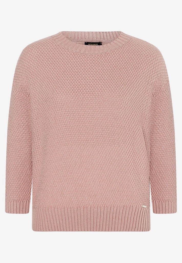 Strukturpullover 3/4 Arm rosa Frühjahrs-Kollektion