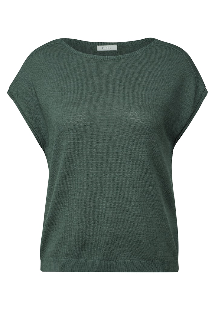 Cecil Leinen-Look Strickshirt