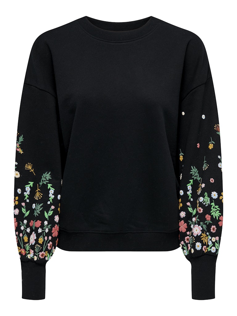 Only Sweatshirt mit Blumen