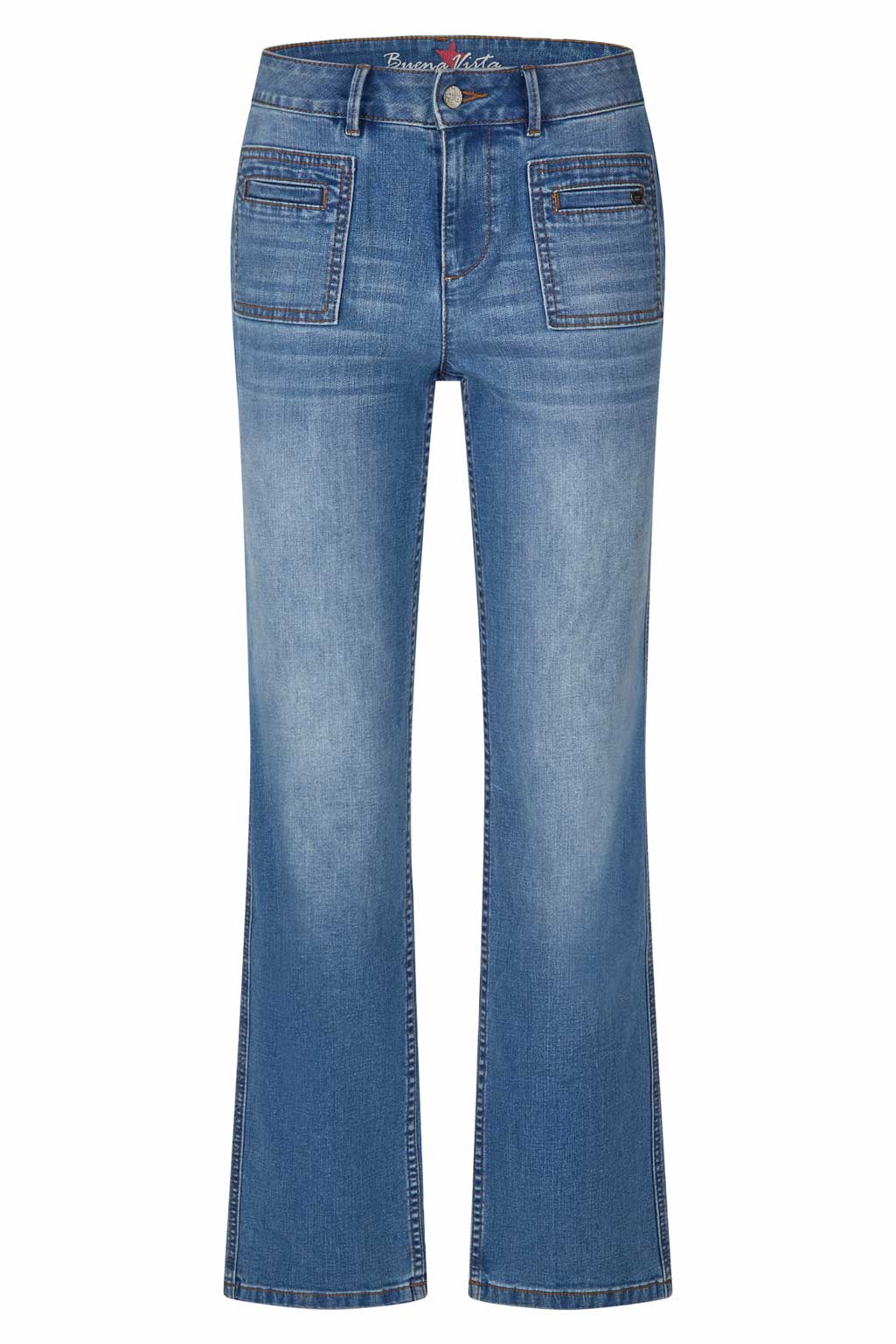 Buena Vista Jeans "Stella-Zip" straight stretch denim