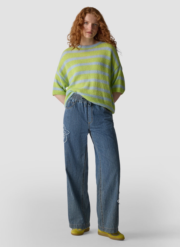 Halbarm-Strickpullover