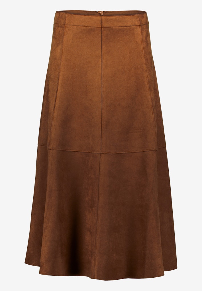 Midirock in Velourlederoptik