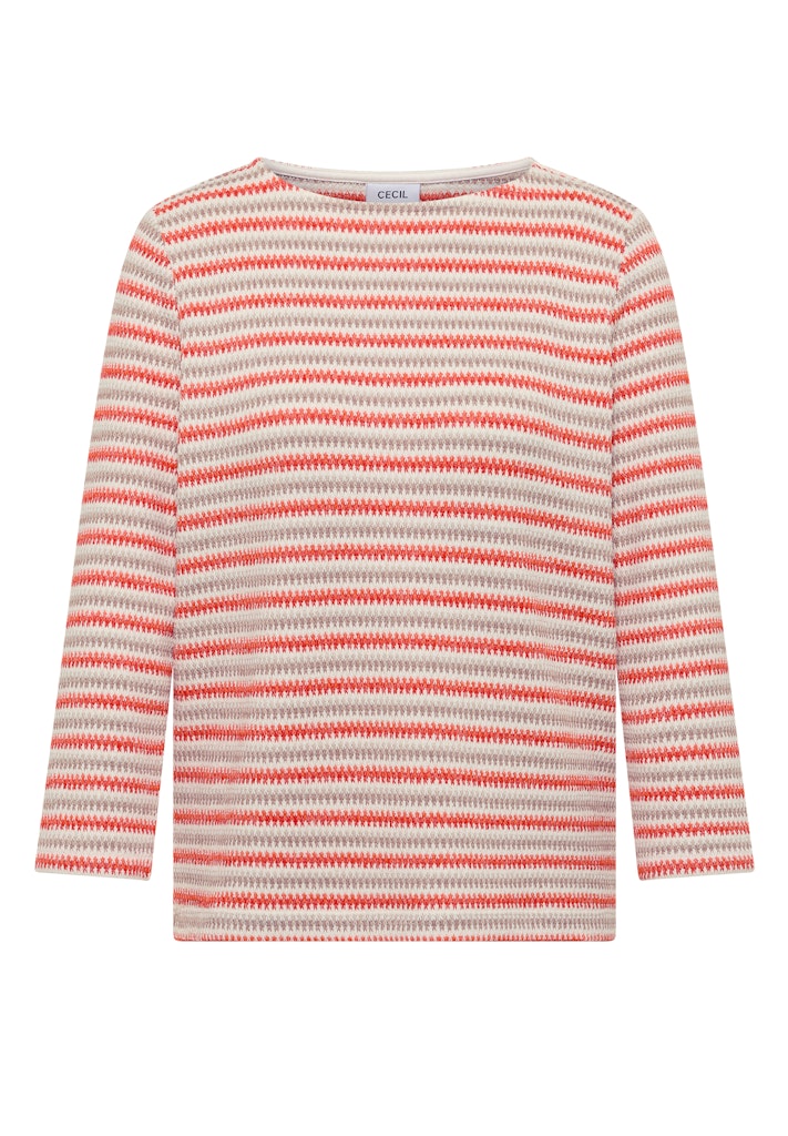 Gestreiftes Strukturshirt