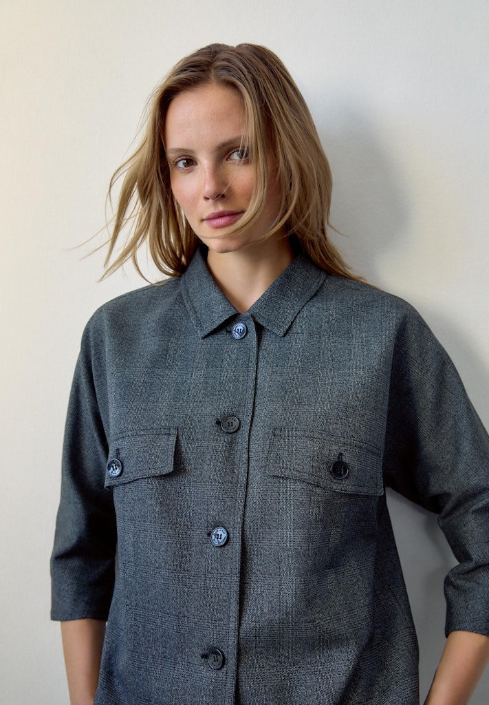 karierte Blazerjacke karierte Blazerjacke