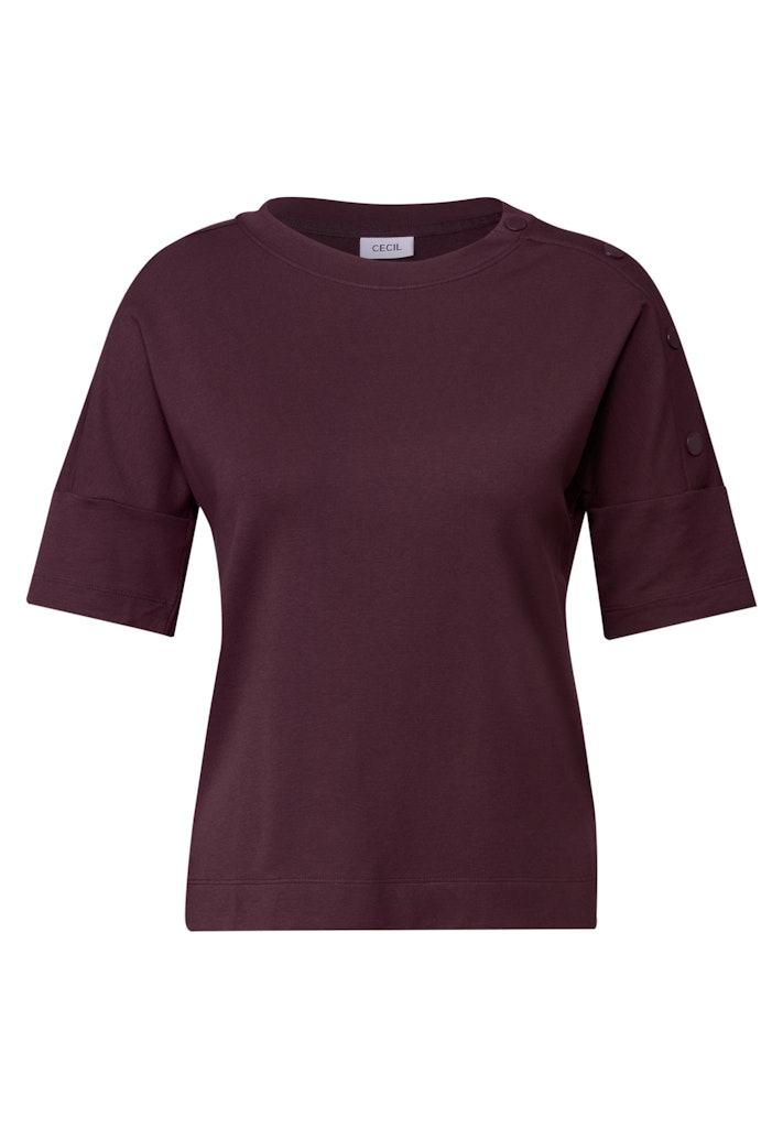 Cecil T-Shirt mit Knopfdetail
