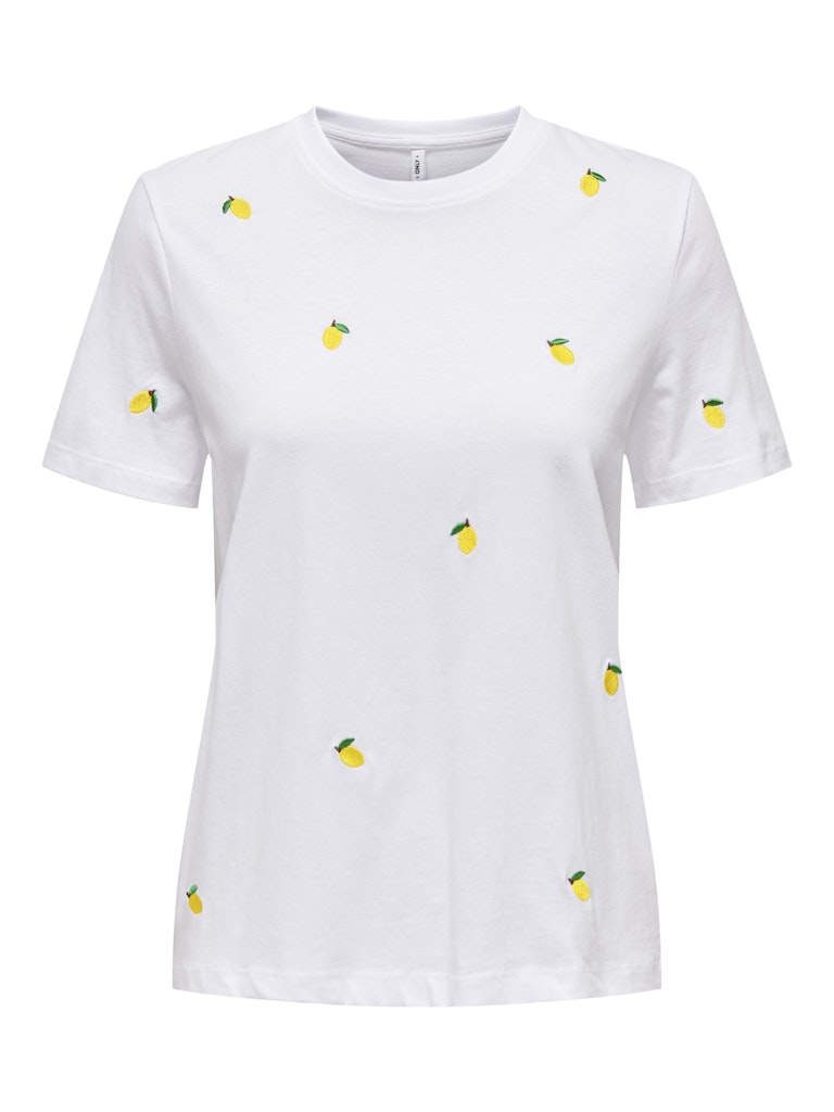 Only T-Shirt Ketty mit Zitronenaufdruck