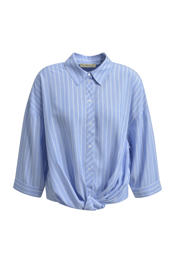 Smith & Soul gestreifte Bluse mit Knoten
