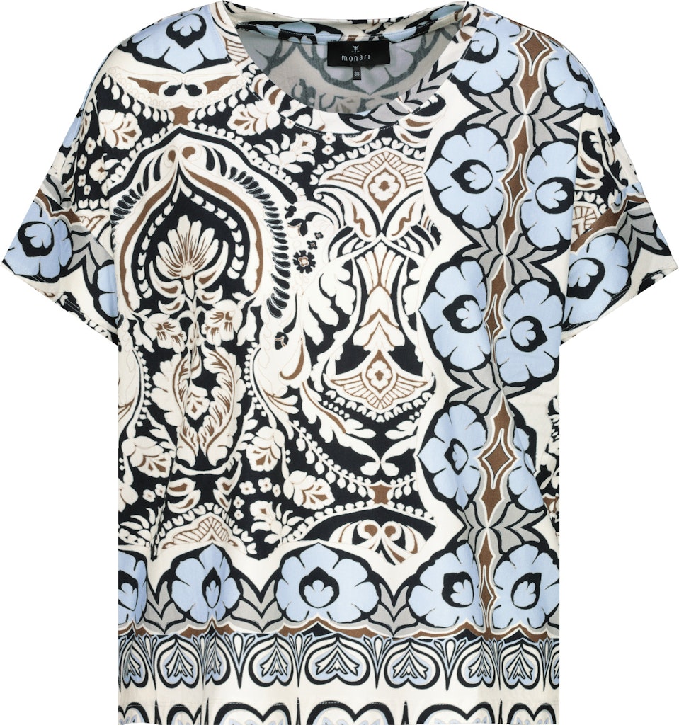 Monari T-Shirt mit Ornamentmuster