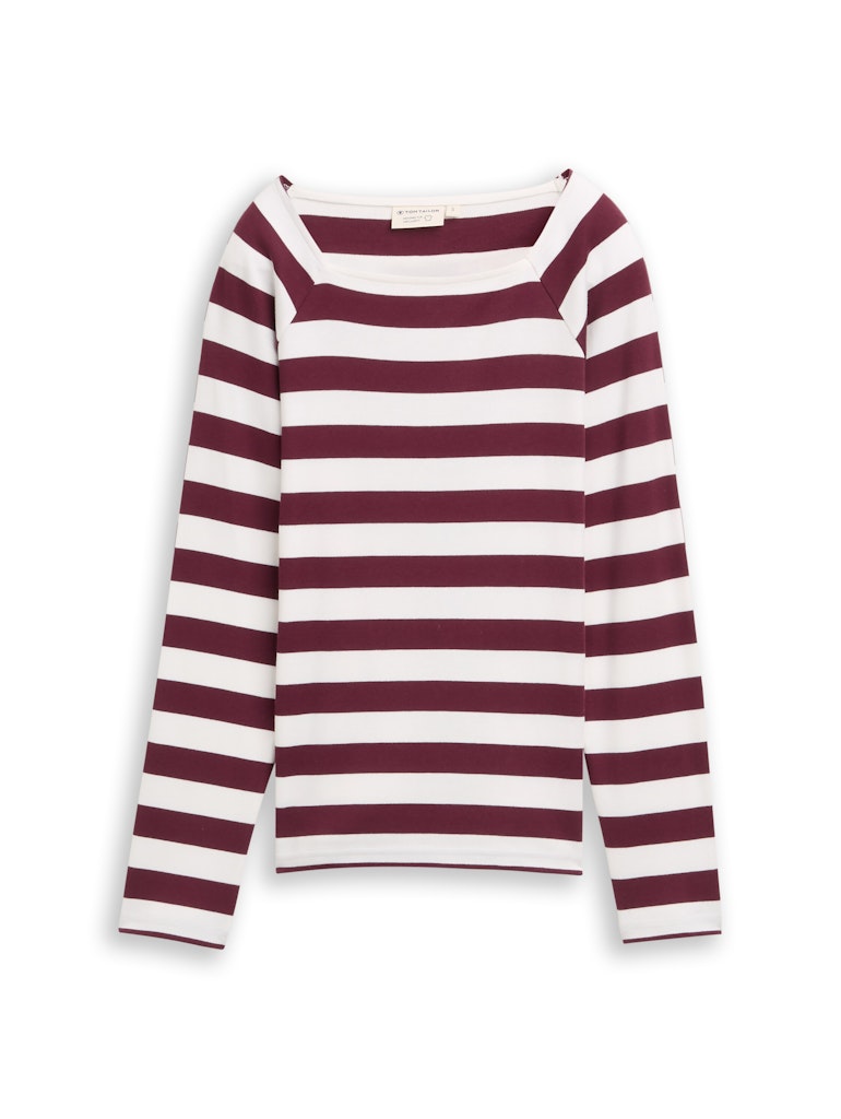 Langarmshirt mit Streifenmuster