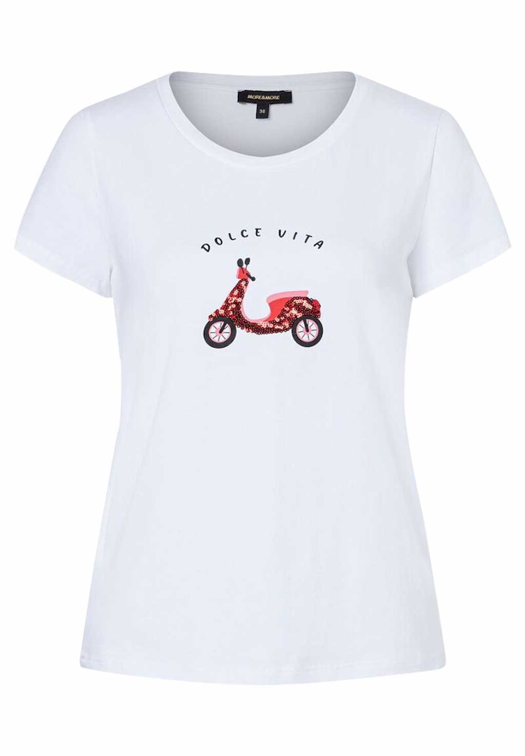 More & More T-Shirt mit Pailletten-Roller
