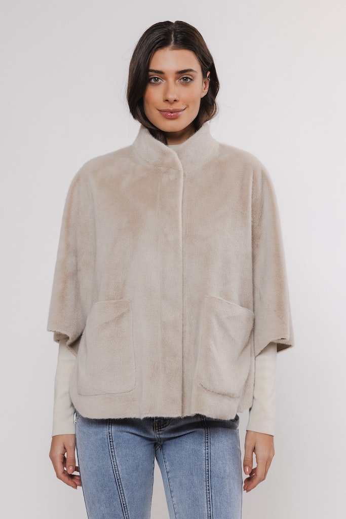 Rino & Pelle Kunstpelz Cape Dewi