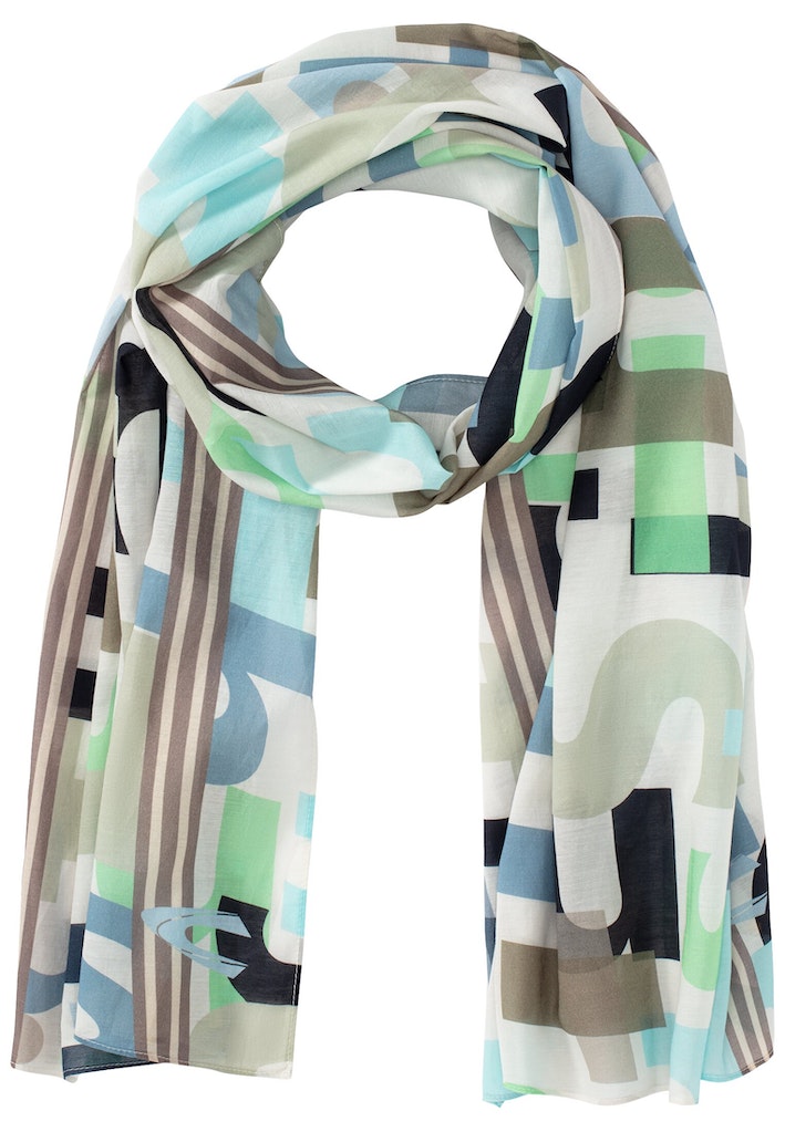 Feines Modetuch mit sommerlichem Letter Print