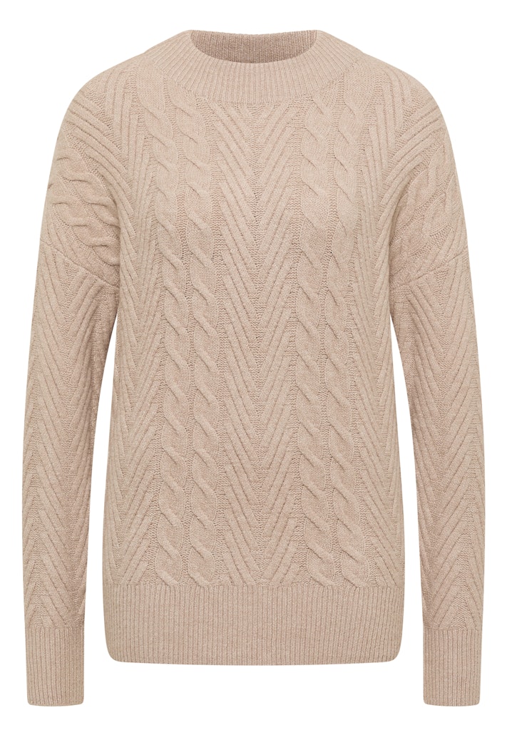Pullover mit Zopfmuster