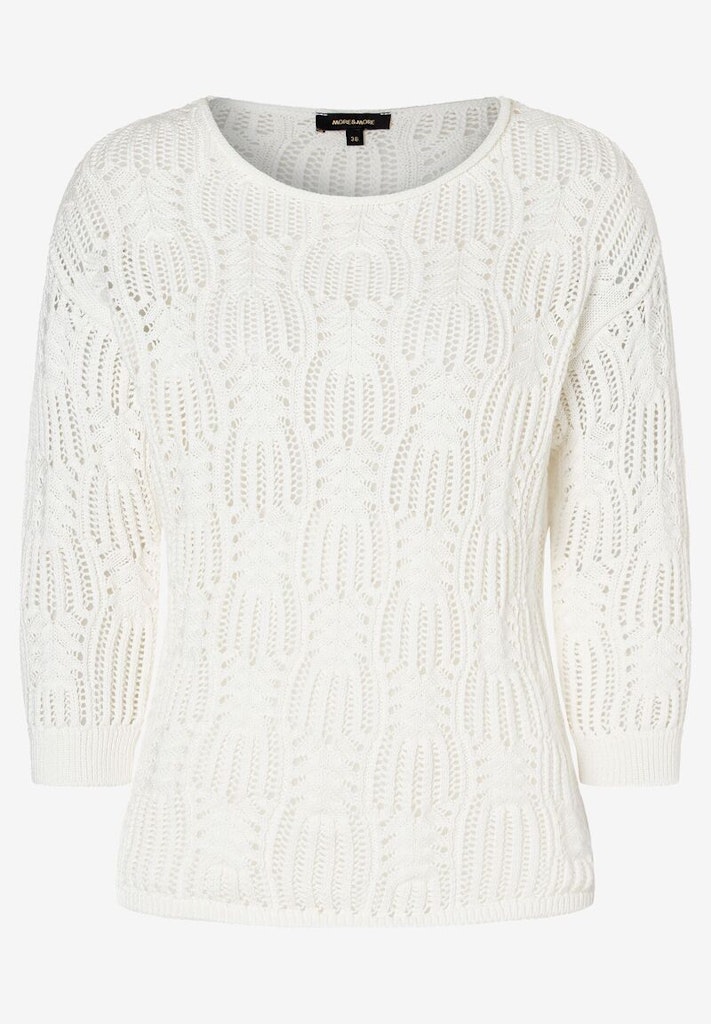 Ajour Pullover ecru Frühjahrs-Kollektion