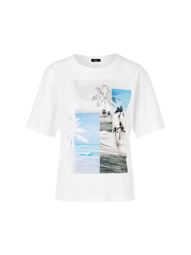 "Rethink Together" T-Shirt mit Strass