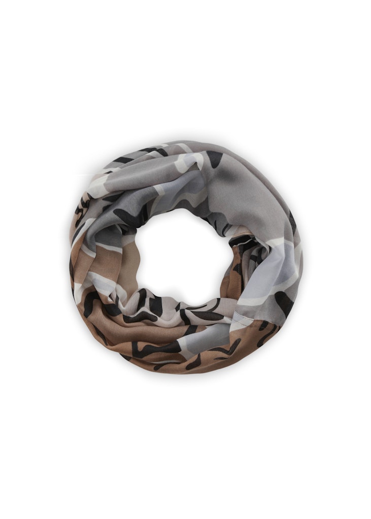 Loop aus recyceltem Polyester mit Tigerprint