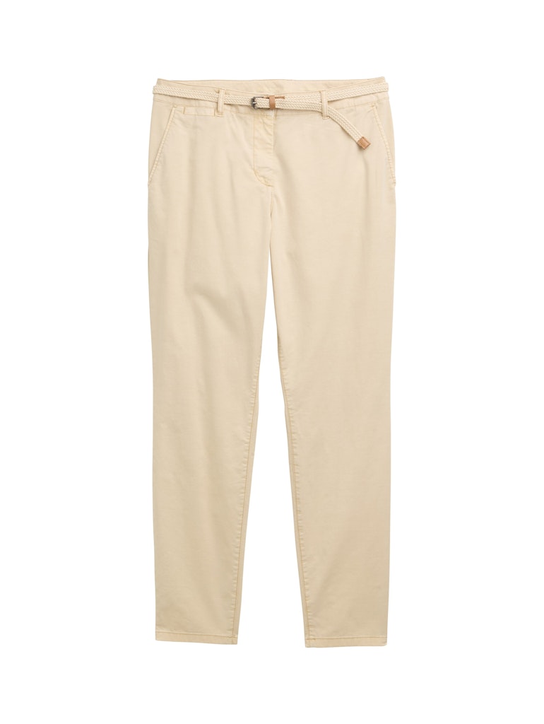 Slim Chino Hose mit Gürtel