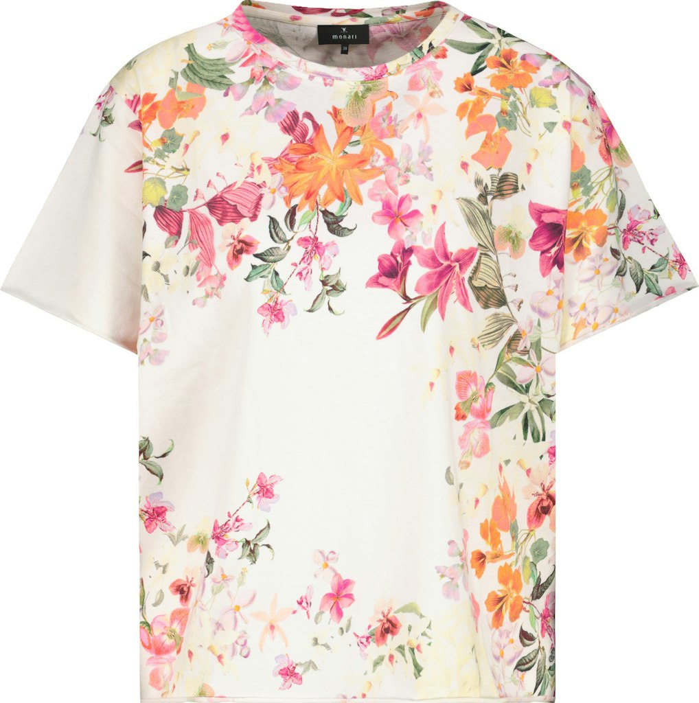 Monari T-Shirt mit Blumenmuster