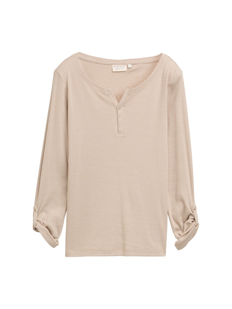 Tom Tailor Langarmshirt mit Turn-Up-Sleeve
