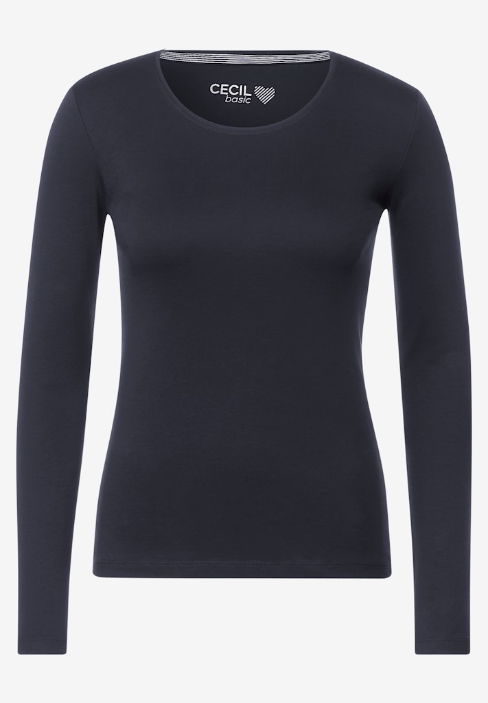 Cecil Basic Langarmshirt Pia