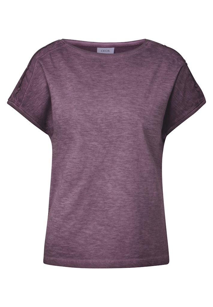 Cecil T-Shirt mit Knopfdetail