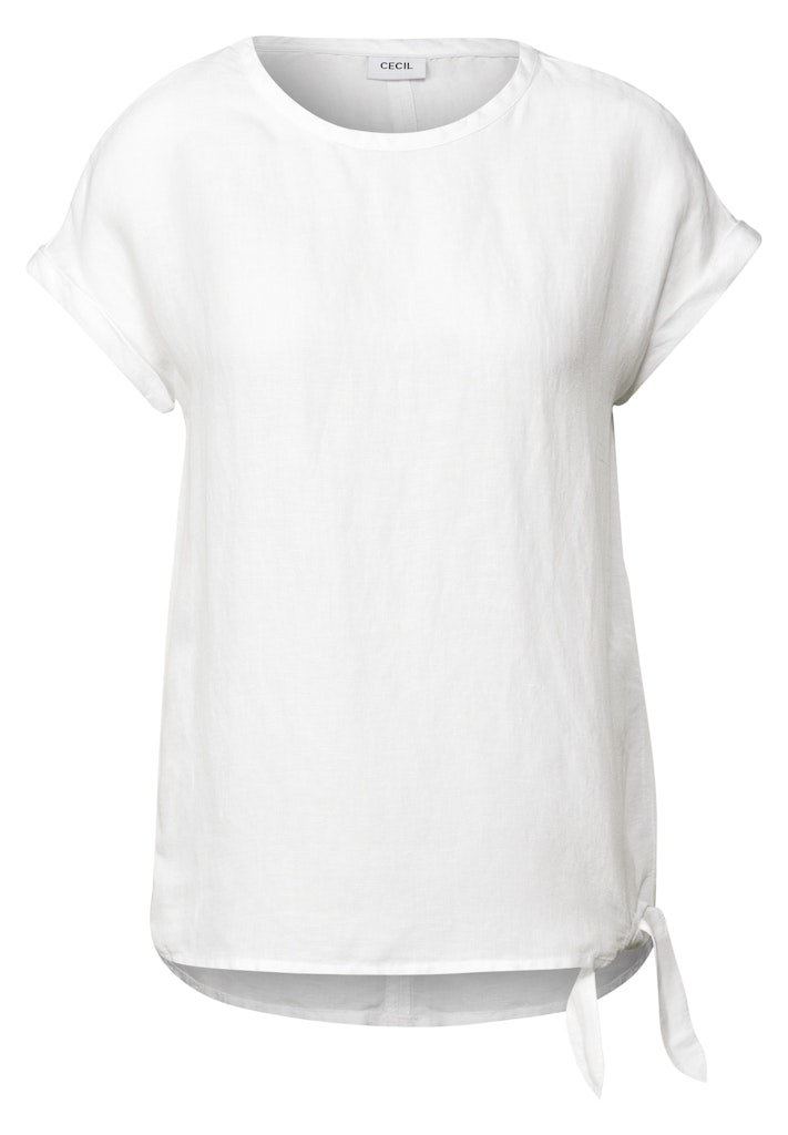 Cecil Leinenmix Bluse mit Knoten