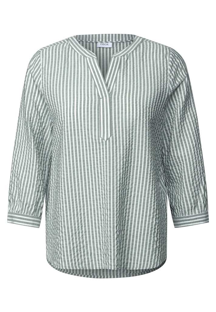 Gestreifte Seersucker Bluse