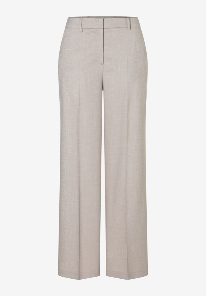 weite Anzughose mit Struktur