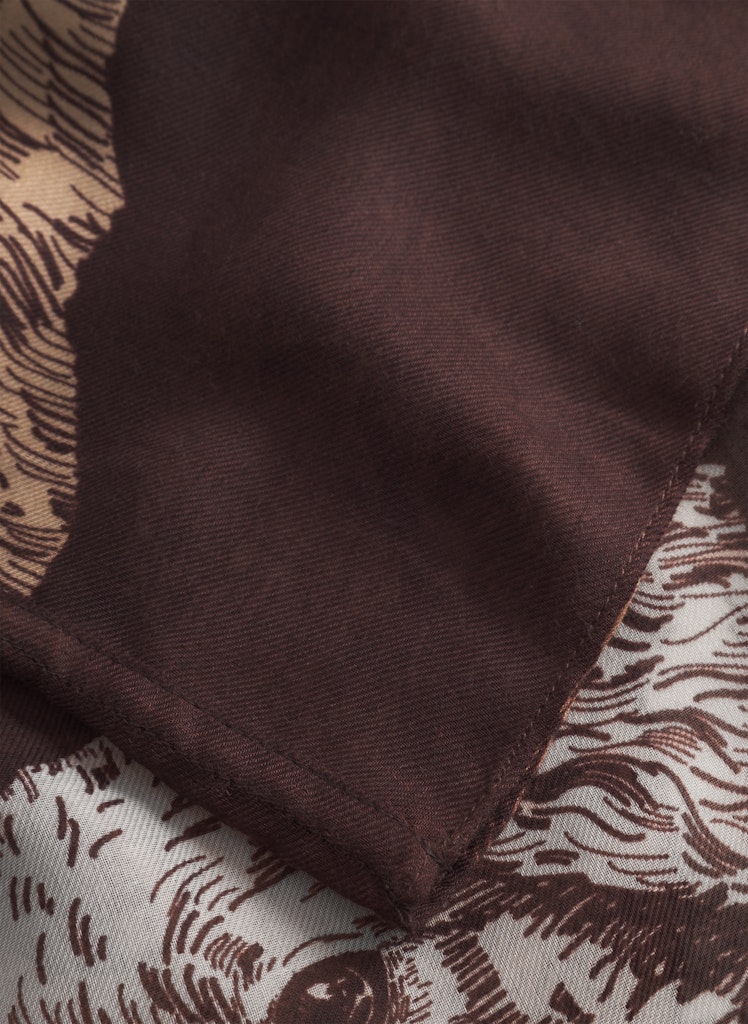 Loop-Schal aus recyceltem Polyester mit Fellmuster