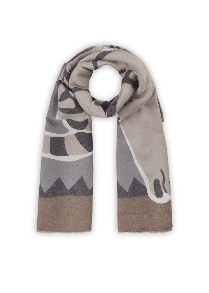 Kaschmirweicher Schal mit Tigerprint