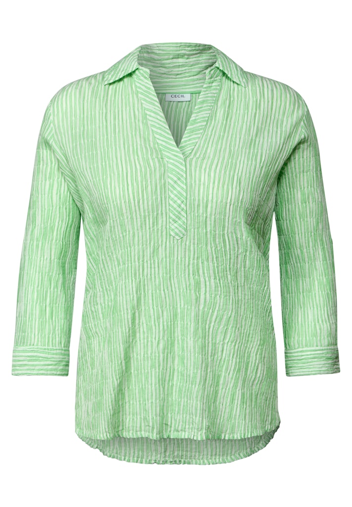 Cecil Gestreifte Seersucker Bluse
