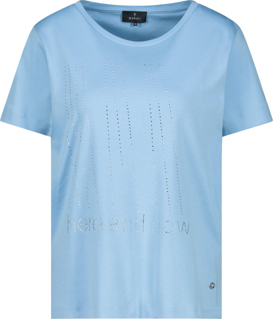 Monari T-Shirt mit Strassschrift