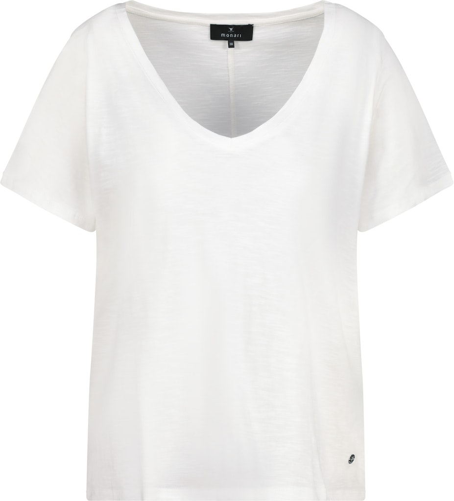 Monari T-Shirt mit V-Ausschnitt