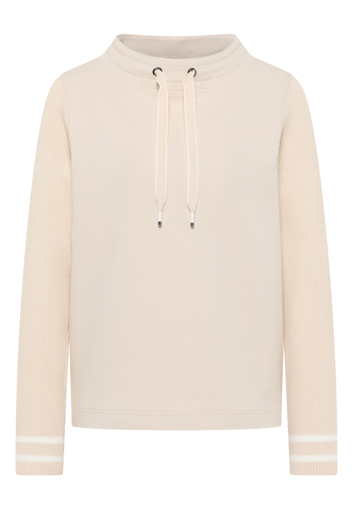 Sweatshirt mit Strickärmeln