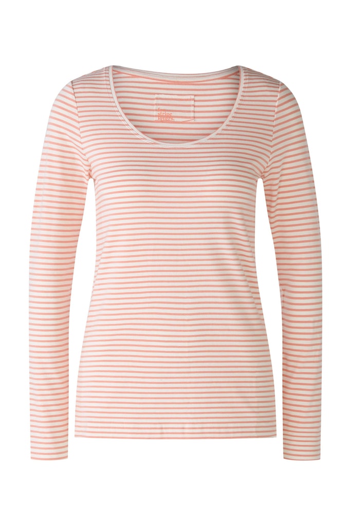 Oui Langarmshirt Baumwolle-Modalmischung
