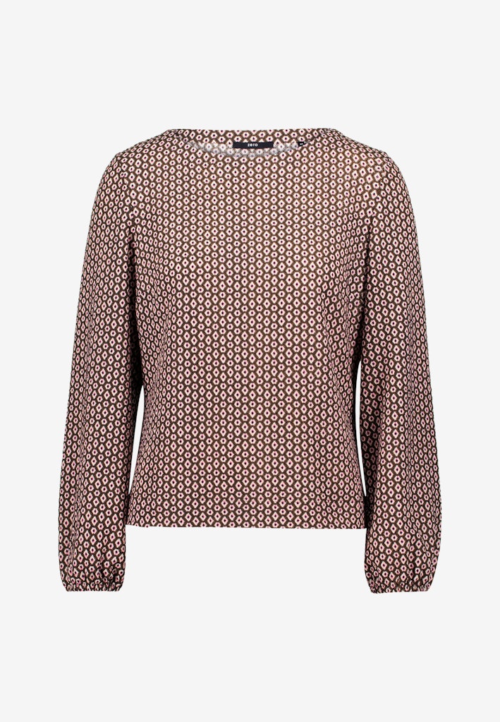 Bluse mit grafischem Print