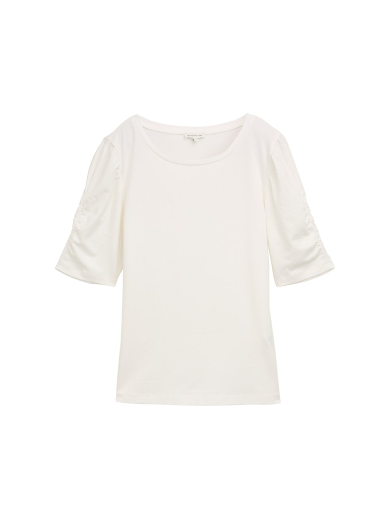 Tom Tailor T-Shirt mit Raffärmeln
