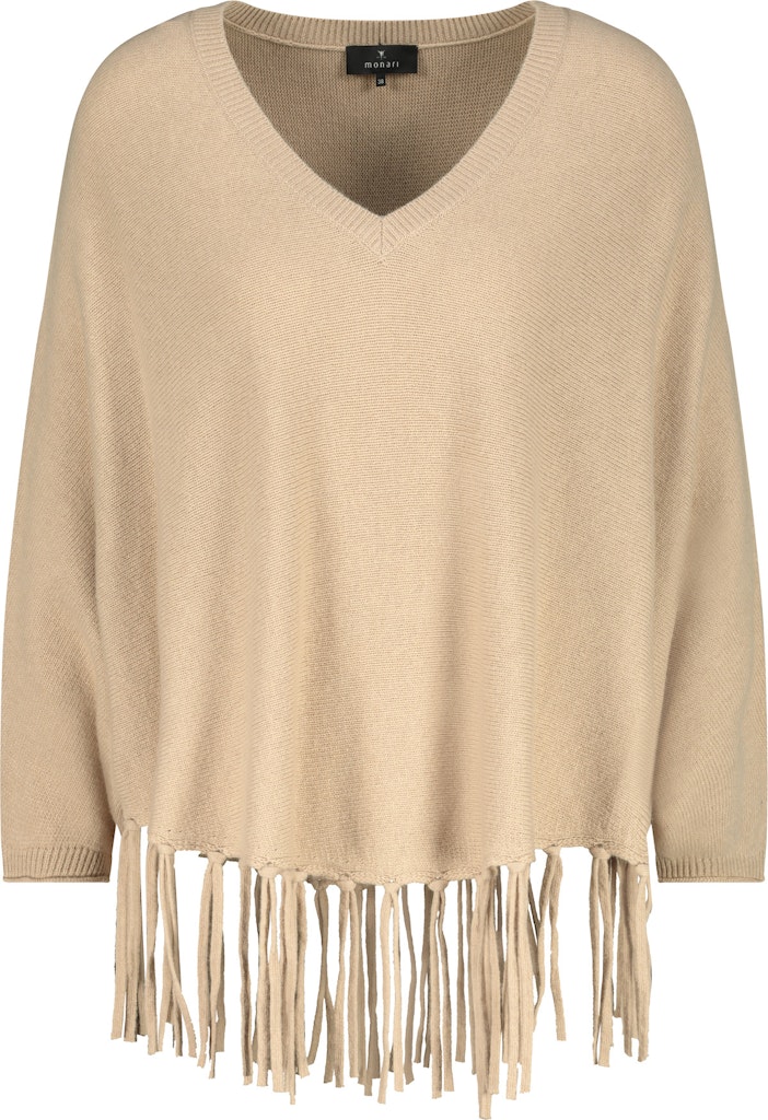 Monari Poncho mit Fransen