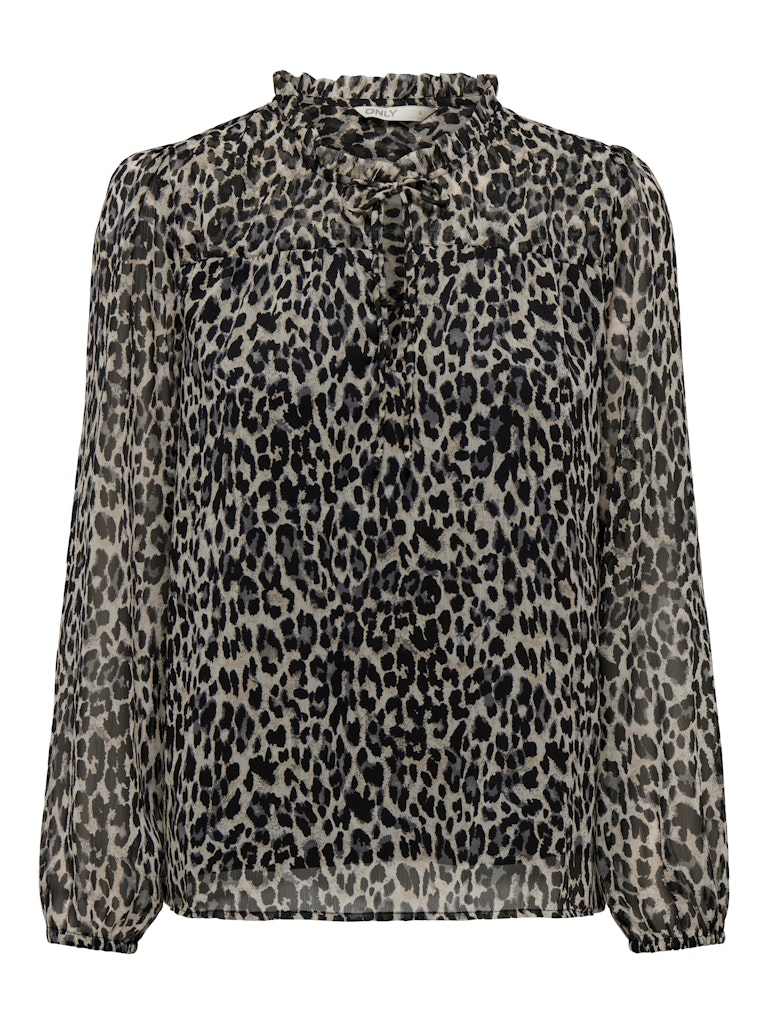 Only Bluse mit Leoprint