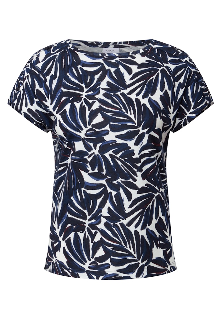 Cecil Print-Shirt mit Knopfdetail