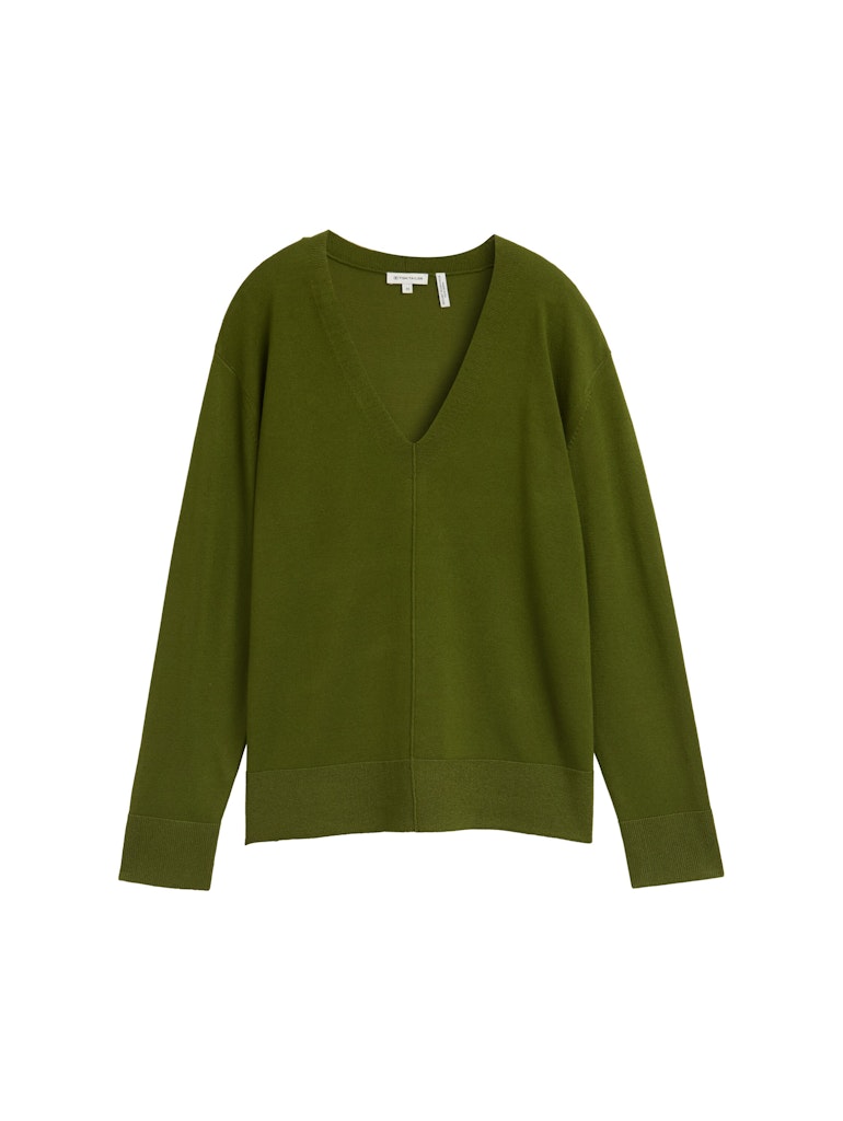 Tom Tailor Strickpullover mit V-Ausschnitt