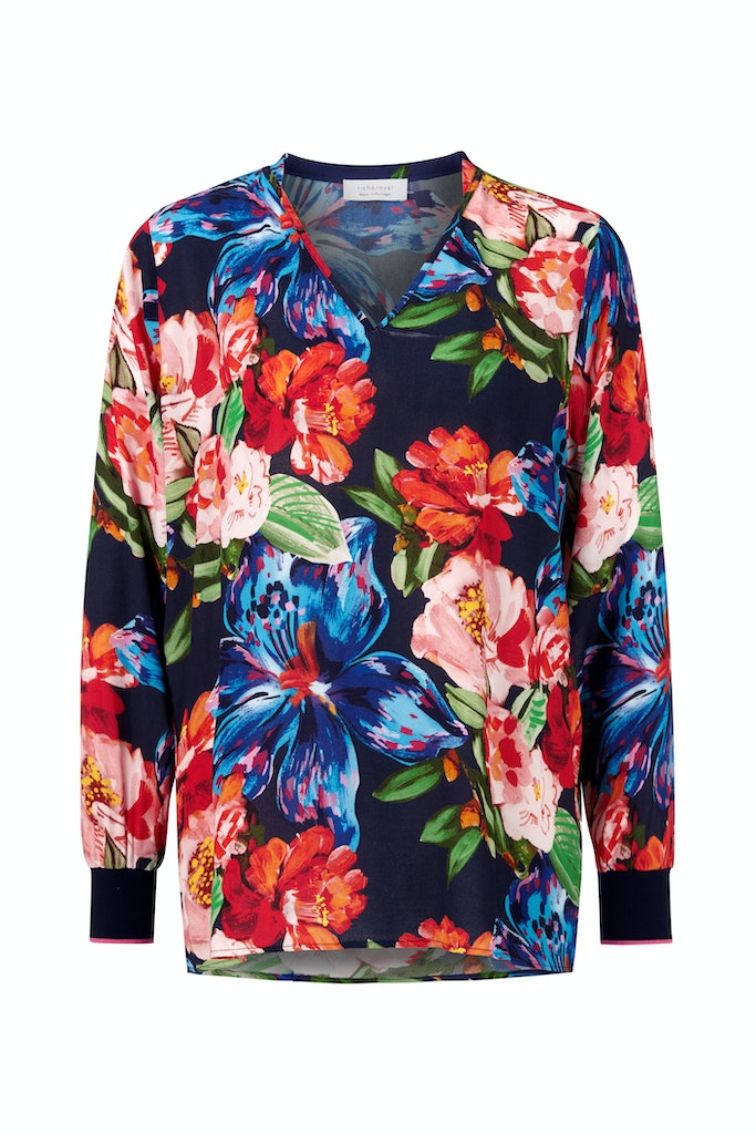 Rich & Royal Bluse Blumen-Muster