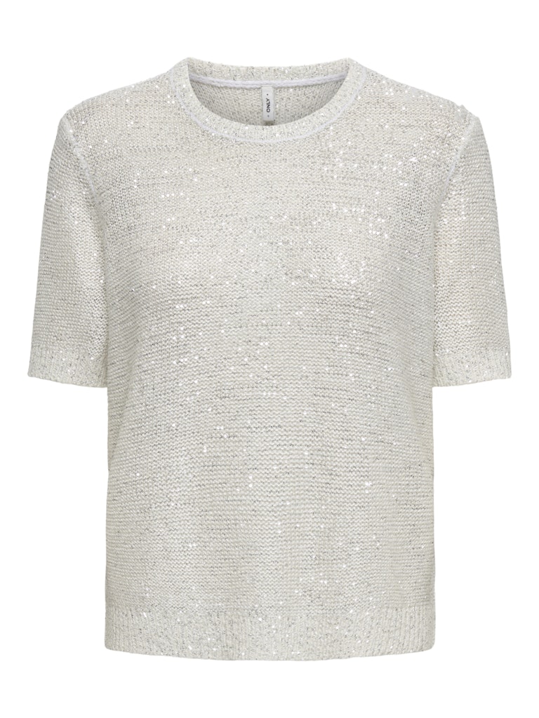 ONLABBY SS SEQUINS O-NECK PULLOVER KNT
