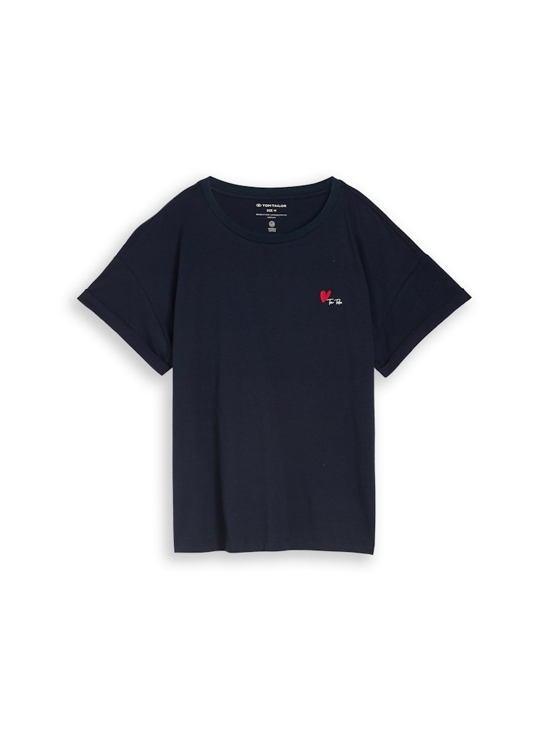 T-Shirt mit Stickerei