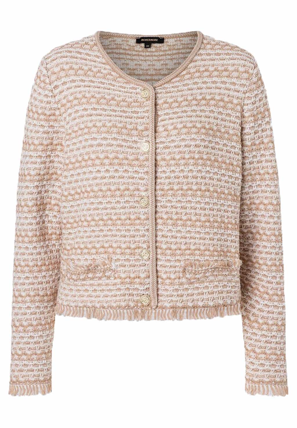 More & More Cardigan mit Struktur