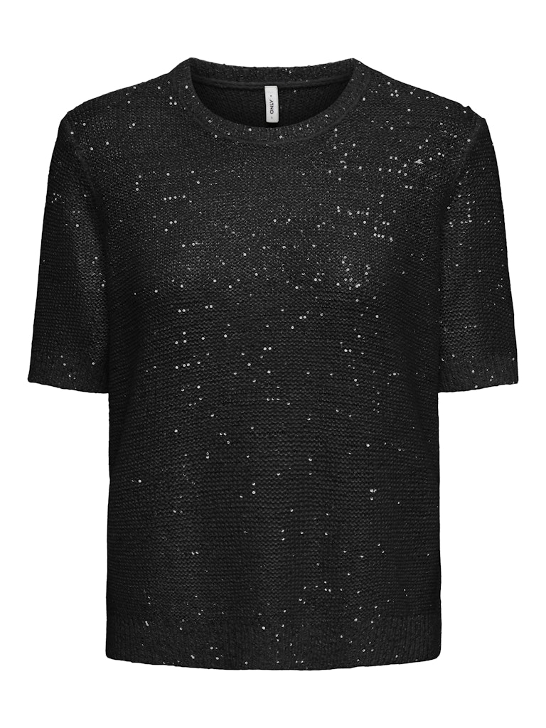 ONLABBY SS SEQUINS O-NECK PULLOVER KNT