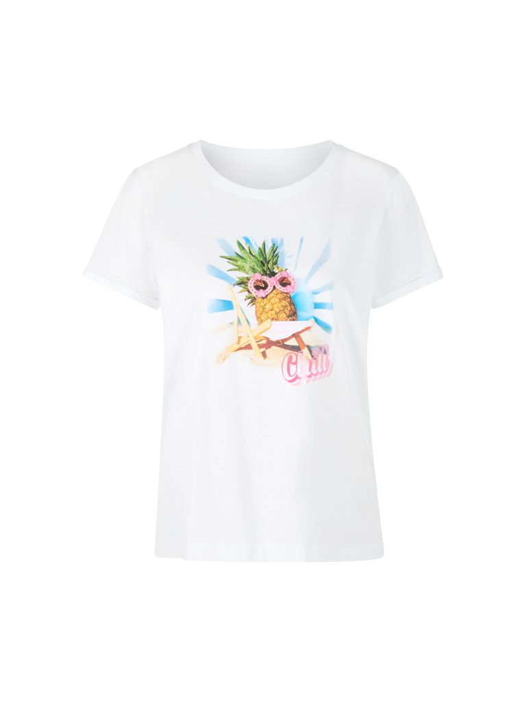 "Rethink Together" T-Shirt mit Strass